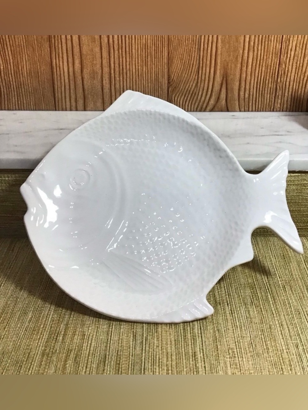 Fish Plate or small serving platter 10.5 x 9.5